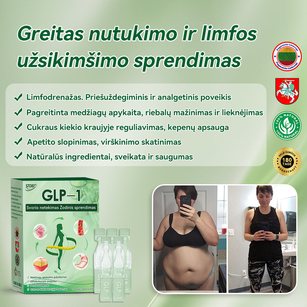 ✅ Rekomenduoja daugiau nei 100 000 žmonių | Oficiali parduotuvė| 𝑆𝑇𝐷𝐸𝐼® 💎💎 𝐺𝐿𝑃-1 𝑆𝑣𝑜𝑟𝑖𝑜 𝑛𝑒𝑡𝑒𝑘𝑖𝑚𝑎𝑠 Ž𝑜𝑑𝑖𝑛𝑖𝑠 𝑠𝑝𝑟𝑒𝑛𝑑𝑖𝑚𝑎𝑠 - Nutukimas, širdies ir kraujagyslių ligos, diabetas, miego apnėja, sąnarių problemos ir daugiau