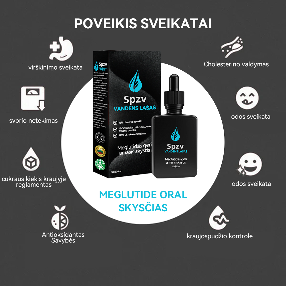 (✅Oficiali parduotuvė) 𝑺𝐩𝐳𝐯® 𝐌𝐞𝐠𝐥𝐮𝐭𝐢𝐝 geriamasis skystis💧 (Maistinio lygio riebalų deginimo produktas, sukurtas Vilniaus universiteto Medicinos fakultete)