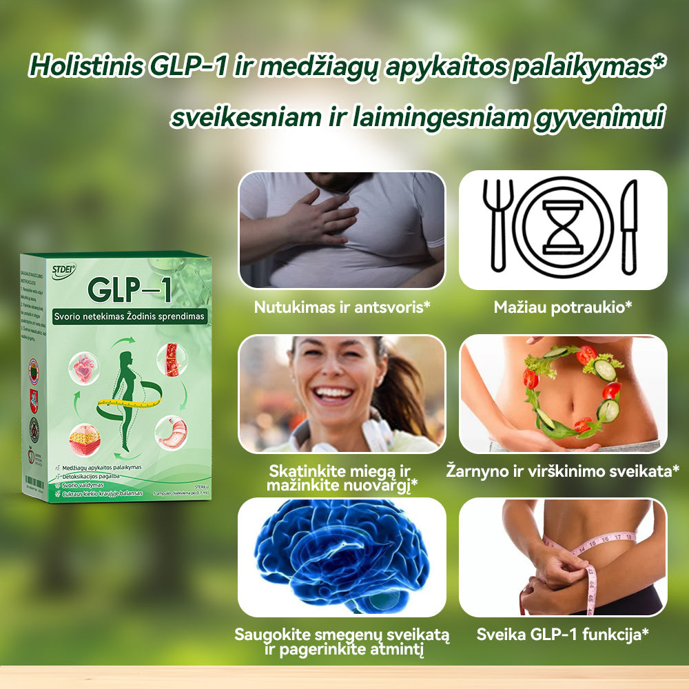 ✅ Rekomenduoja daugiau nei 100 000 žmonių | Oficiali parduotuvė| 𝑆𝑇𝐷𝐸𝐼® 💎💎 𝐺𝐿𝑃-1 𝑆𝑣𝑜𝑟𝑖𝑜 𝑛𝑒𝑡𝑒𝑘𝑖𝑚𝑎𝑠 Ž𝑜𝑑𝑖𝑛𝑖𝑠 𝑠𝑝𝑟𝑒𝑛𝑑𝑖𝑚𝑎𝑠 - Nutukimas, širdies ir kraujagyslių ligos, diabetas, miego apnėja, sąnarių problemos ir daugiau