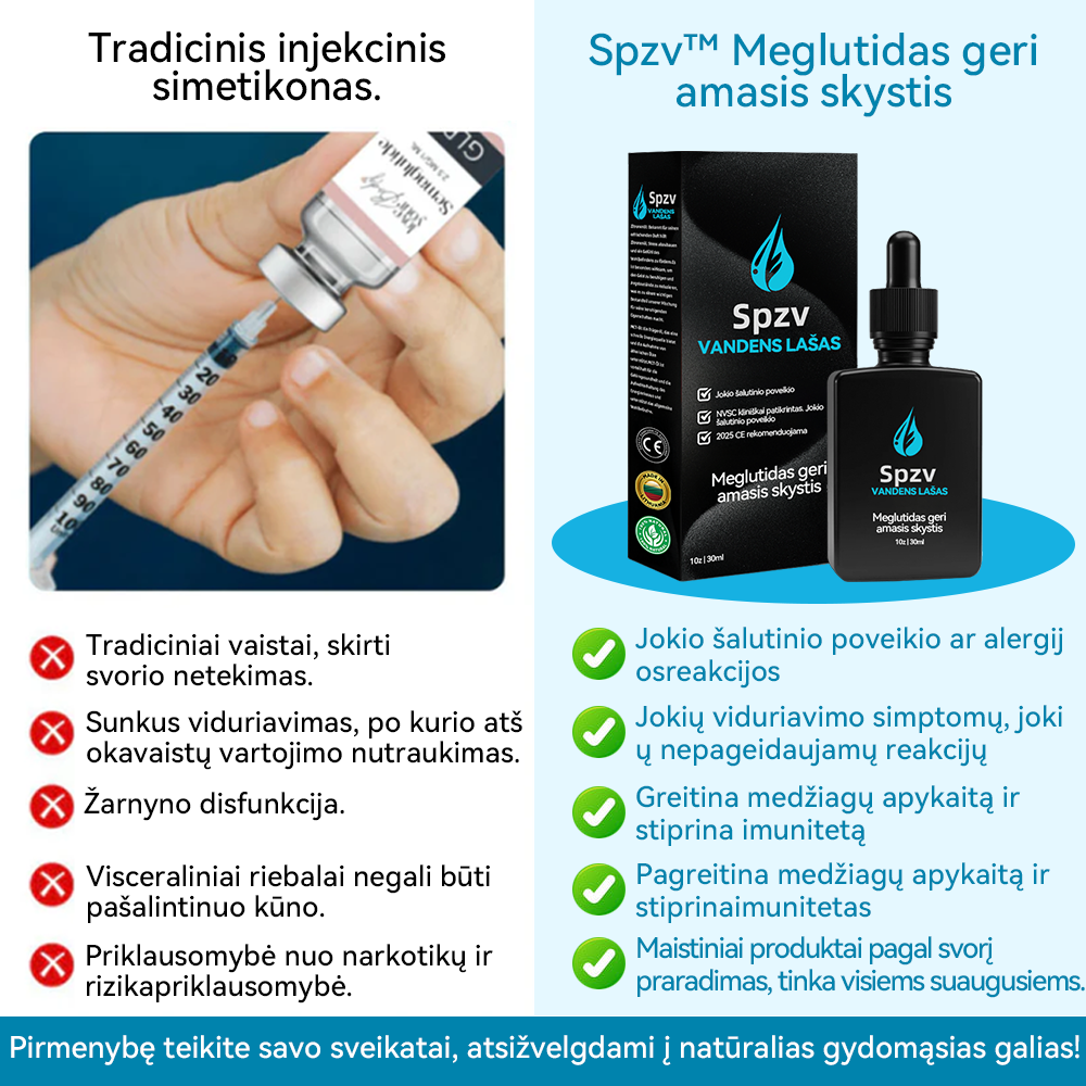 (✅Oficiali parduotuvė) 𝑺𝐩𝐳𝐯® 𝐌𝐞𝐠𝐥𝐮𝐭𝐢𝐝 geriamasis skystis💧 (Maistinio lygio riebalų deginimo produktas, sukurtas Vilniaus universiteto Medicinos fakultete)