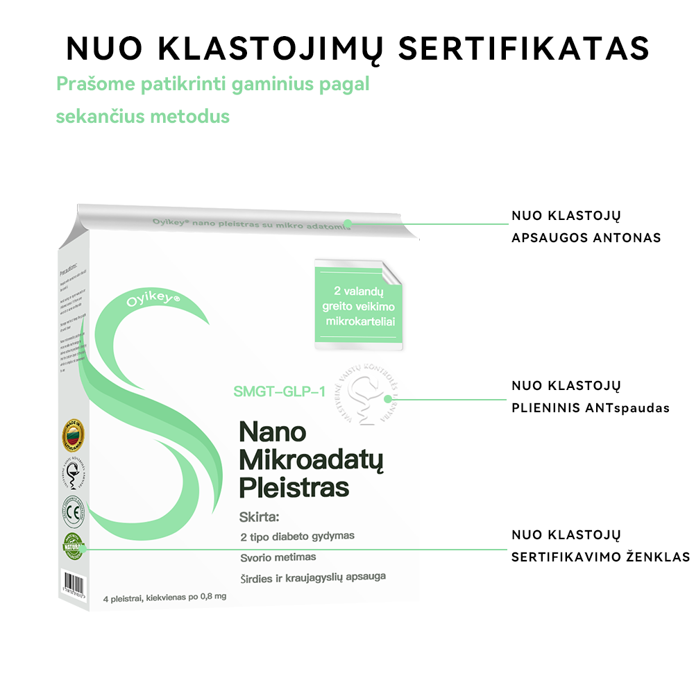 [✅Oficiali parduotuvė]𝐎𝐲𝐢𝐤𝐞𝐲® 🌏 𝐒𝐌𝐆𝐓-𝐆𝐋𝐏-𝟏 𝐍𝐚𝐧𝐨 𝐌𝐢𝐤𝐫𝐨𝐚𝐝𝐚𝐭ų 𝐏𝐥𝐞𝐢𝐬𝐭𝐫𝐚𝐬（Neskausmingas, ilgalaikis, kovojantis su diabetu, nutukimu ir širdies ir kraujagyslių ligomis）