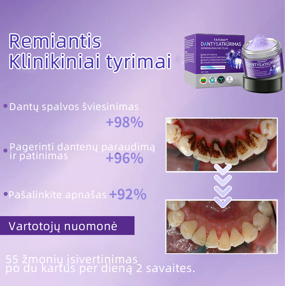 [✅Oficiali parduotuvė] 𝐅𝐀𝐓𝐎𝐍𝐆® Dantų atkūrimo mineralinė milteliai🎉 (LOD rekomenduojama)（🎁 Išskirtinė akcija - nepraleiskite!）