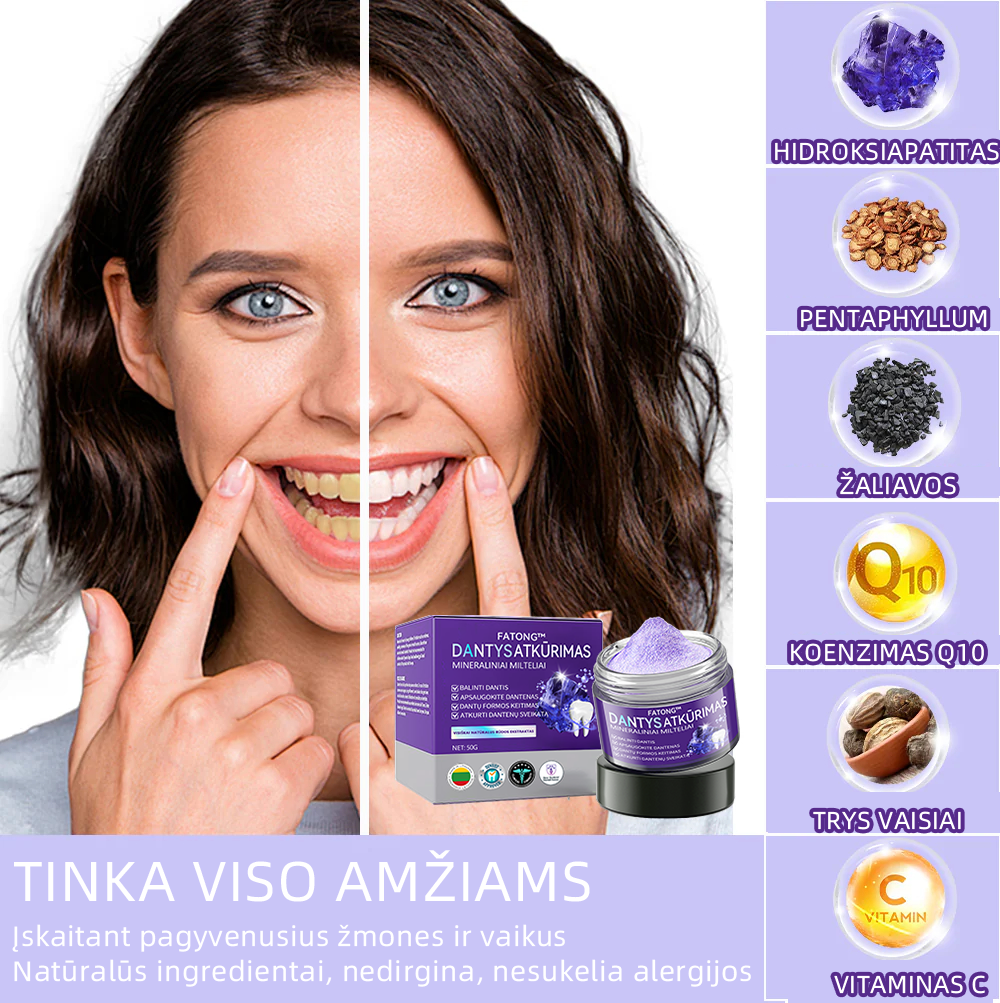 [✅Oficiali parduotuvė] 𝐅𝐀𝐓𝐎𝐍𝐆® Dantų atkūrimo mineralinė milteliai🎉 (LOD rekomenduojama)（🎁 Išskirtinė akcija - nepraleiskite!）