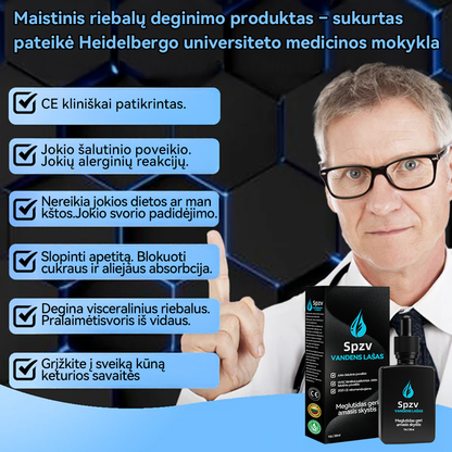 (✅Oficiali parduotuvė) 𝑺𝐩𝐳𝐯® 𝐌𝐞𝐠𝐥𝐮𝐭𝐢𝐝 geriamasis skystis👩‍⚕️ (Maistinio lygio riebalų deginimo produktas, sukurtas Vilniaus universiteto Medicinos fakultete)