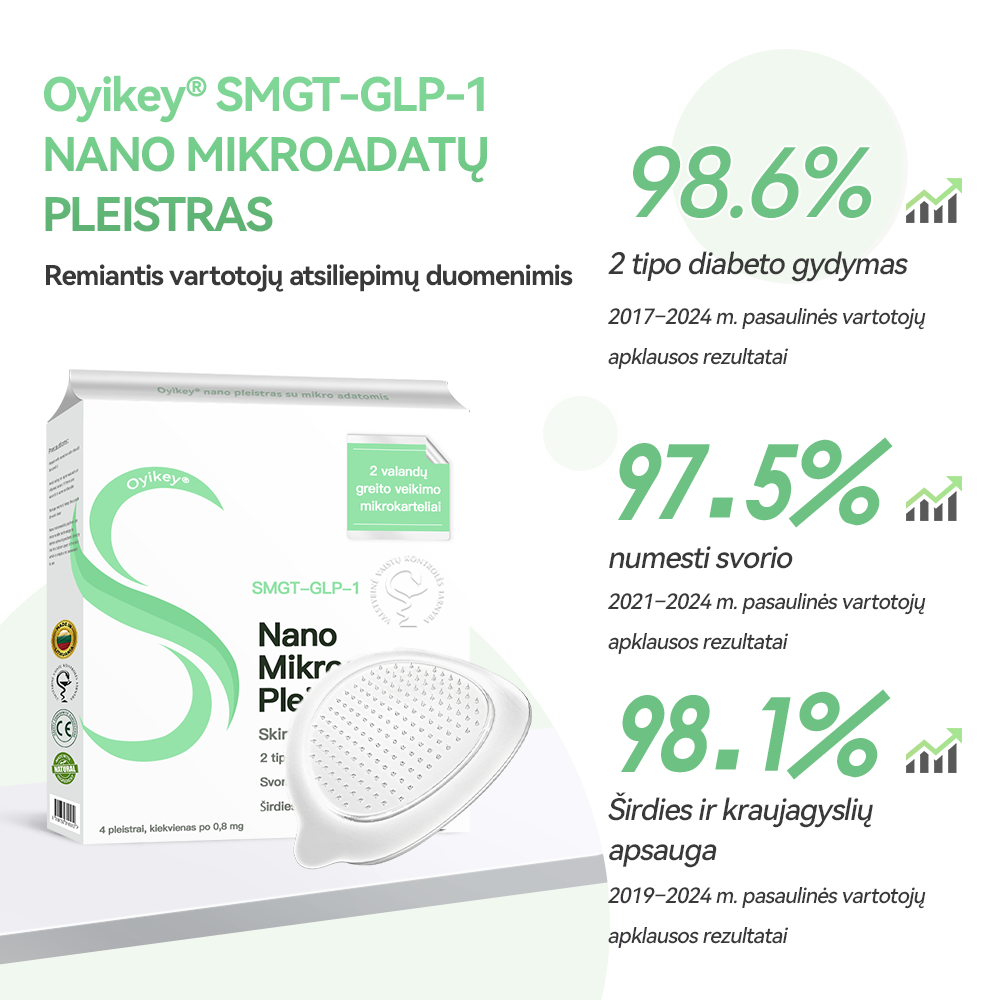 [✅Oficiali parduotuvė]𝐎𝐲𝐢𝐤𝐞𝐲® 🌏 𝐒𝐌𝐆𝐓-𝐆𝐋𝐏-𝟏 𝐍𝐚𝐧𝐨 𝐌𝐢𝐤𝐫𝐨𝐚𝐝𝐚𝐭ų 𝐏𝐥𝐞𝐢𝐬𝐭𝐫𝐚𝐬（Neskausmingas, ilgalaikis, kovojantis su diabetu, nutukimu ir širdies ir kraujagyslių ligomis）